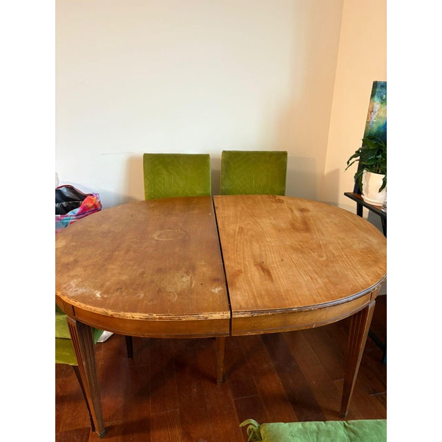 American Vintage Kindel Oval Extension Dining Table Model 32-17 — Mid-Century American Maple For Sale - Image 3 of 9