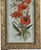 Victorian Antique 19th Century Floral Oil Painting on Glass Pane in Victorian Faux Bois Gilt Frame For Sale - Image 3 of 10