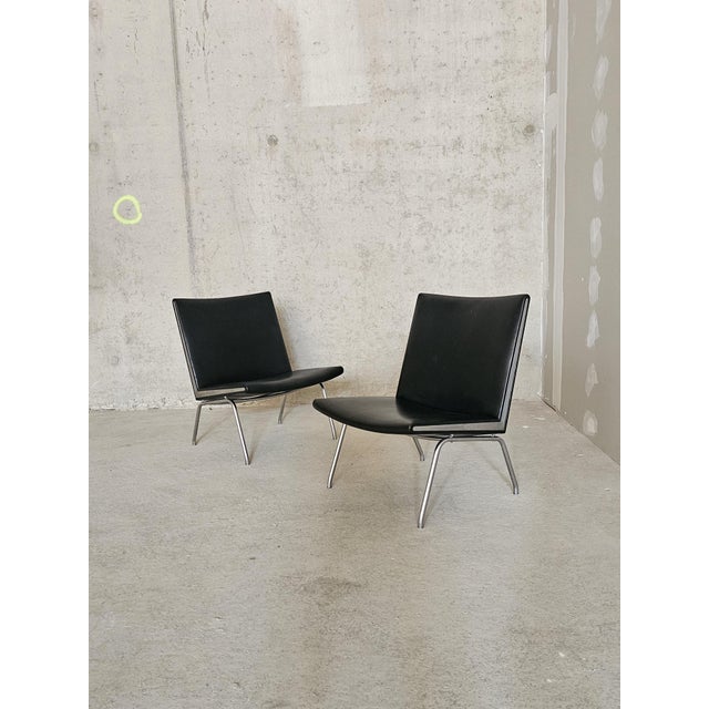 Danish Airport Lounge Chairs from Hans Wegner, 1958, Set of 2 For Sale - Image 15 of 15