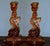 Glass Pink Depression Glass Dolphin Candlesticks – l.e. Smith, 1930s – Pair For Sale - Image 7 of 10