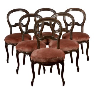 Antique Umbertine Chairs, 1800s, Set of 6 For Sale