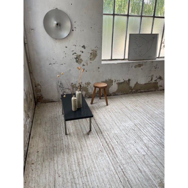 Black Vintage Slate Coffee Table, 1950s For Sale - Image 8 of 18