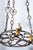 Early 20th Century Flat Base Wrought Iron Chandelier For Sale - Image 4 of 9