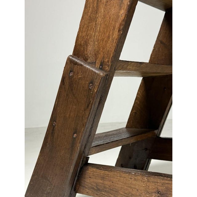 Eglish nOak Library Stairs For Sale - Image 9 of 18
