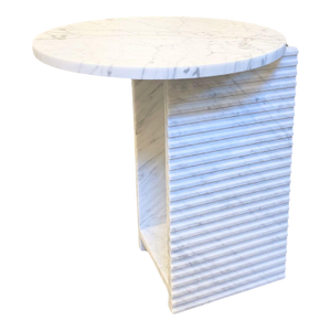 Nuevo Mya Bianco Marble Side Table