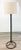 Original Retail $1080, stylish Arteriors Organic Modern Gray Rattan Simon Floor Lamp, natural linen lamp shade, showroom...