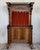 19th Large Carved Spanish Solid Walnut Hall Stand with Red Velvet Back For Sale - Image 16 of 18