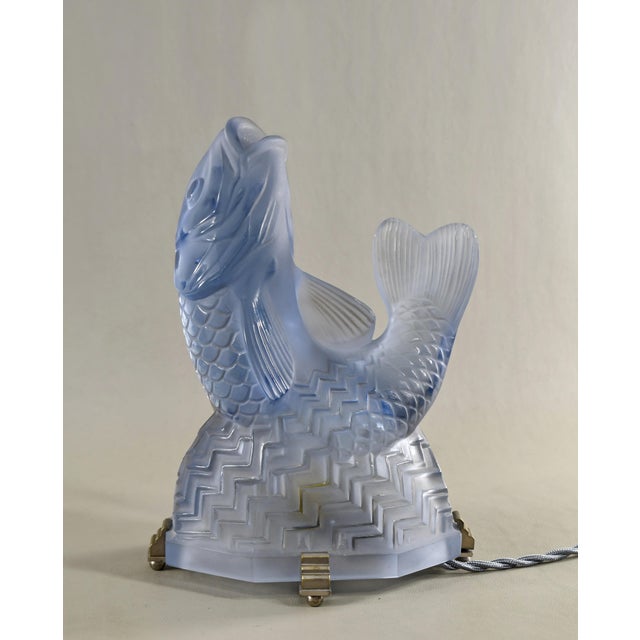Art Deco Art Deco Lamp by Pierre d'Avesn Lorrain Daum & Charles Ranc - 1930 France For Sale - Image 3 of 14