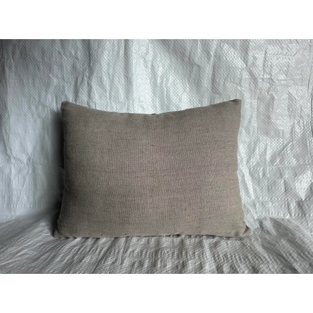 1900s Antique Suzani Pillow For Sale - Image 4 of 4