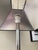 1980s Italian Pink Marble and Nickel Lamp With Gloss Black Paper Shade For Sale In Los Angeles - Image 6 of 7