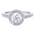 Platinum & 18ct White Gold Diamond Engagement and Wedding Ring Set 1.16ct, Size 5.5 For Sale