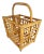 Asian Motif Bamboo Magazine Rack For Sale