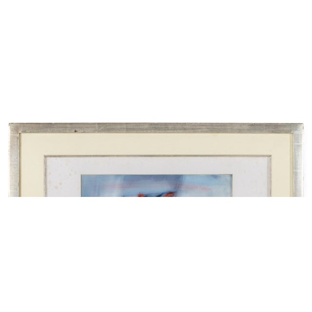 Portuguese School, Abstract Painting, Mixed Media, Framed For Sale - Image 5 of 8