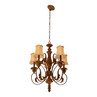 Schonbek Contemporary 5 Arm Light Fixture Chandelier For Sale