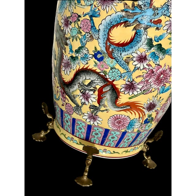 Adjustable Brass Planter / Pot / Bowl Display Stand Pedestal Trestle - Andrea by Sadek For Sale - Image 10 of 10