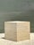Stone Vintage Italian Travertine Diamond Dining Table Pedestal For Sale - Image 7 of 16