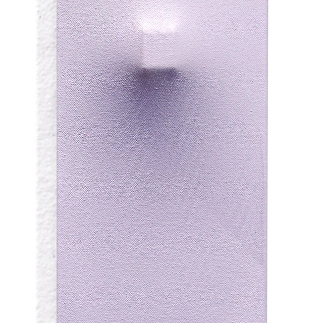 Wood Light Vm362 - Tall Narrow Contemporary Mixed Media Artwork on Canvas on Wood Form by Len Klikunas For Sale - Image 7 of 9