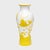 Yellow Chinese Pair of Citron to White Peking Glass Vases With Leaping Koi, C. 1930 For Sale - Image 8 of 10