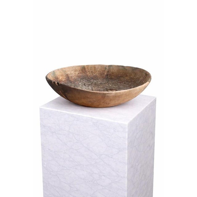 Swedish Wabi-Sabi Hand-Carved Birch Bowl, 18th Century For Sale - Image 3 of 9