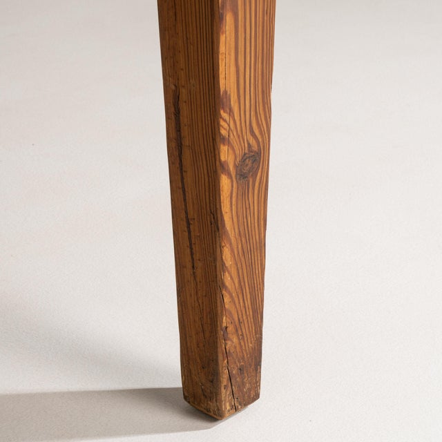 1900-1909 Scandinavia Warm Honey Oak Oak Side Table With Drawer For Sale - Image 11 of 11