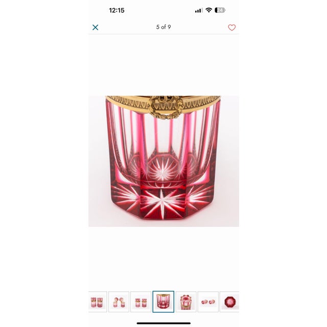 Metal Vintage Cristal Benito Cylinder Casket For Sale - Image 7 of 8