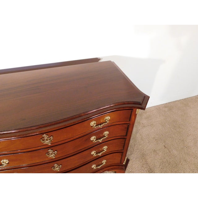 1990s Vintage Craftique Furniture Mahogany 4 Drawer Fancy Chippendale Chest Dresser For Sale - Image 5 of 18
