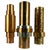 Sculptural Brass Cylinder Vases, Germany, 1970s, Set of 3 For Sale - Image 13 of 13