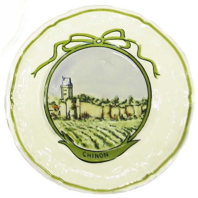 Mid 20th Century Midcentury Longchamp French Wine Region Plates, Set of 5 For Sale - Image 5 of 7