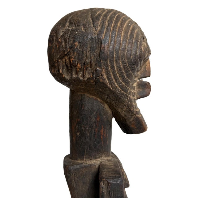 Brown Antique Female Kifwebe Songye African Figure Sculpture For Sale - Image 8 of 10