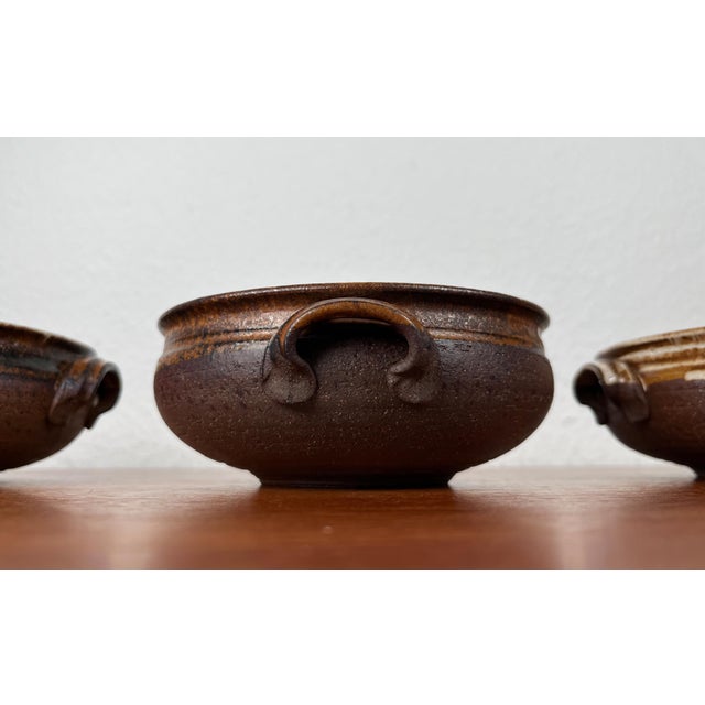 Vintage Danish Studio Pottery Bowls from Aase & Leif Vange Keramik, Set of 3 For Sale - Image 12 of 18