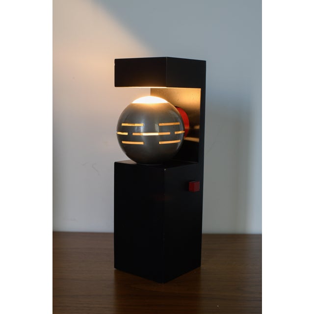 1970s 1970 Mid Century Modern Angelo Lelii Contrast Table Lamp for Arredoluce Italy For Sale - Image 5 of 5