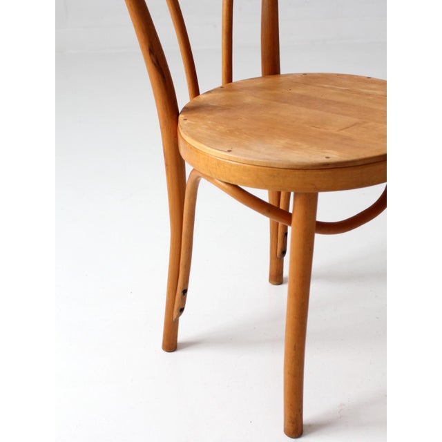 Vintage ZPM Radomsko Bentwood Cafe Chairs Pair For Sale - Image 12 of 17