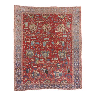 Late 19th Century Persian Serapi Rug, 08'04 X 10'00 For Sale