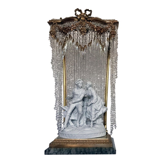 Late 19th Century Antique French Crystal Beaded Table Lamp Chairish