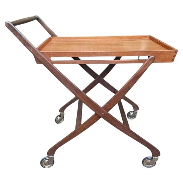 Mid-Century Modern Danish Folding Bar Cart from Svend Åge Madsen, 1960 For Sale - Image 14 of 14