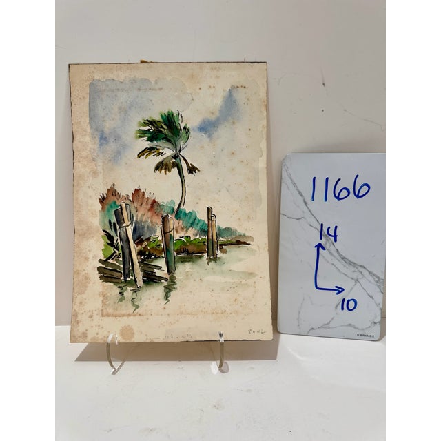 Paper Henry Emil Salloch Original Watercolor on Paper For Sale - Image 7 of 7