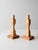 Pair of Vintage Handmade Wooden Candlesticks For Sale - Image 9 of 11