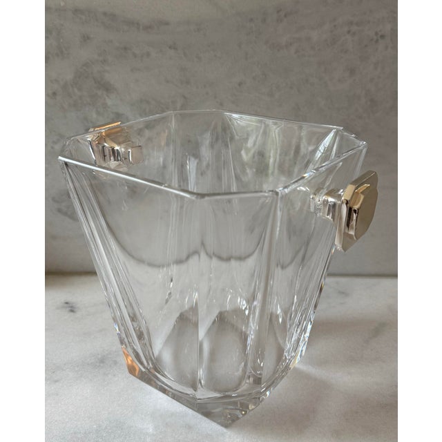 Colle Cristalleria Vintage Colle Crisallerie Crystal Champagne Bucket Made in Italy For Sale - Image 4 of 11