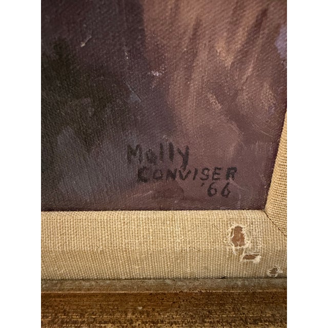 Original 1966 Figurative Dancer Oil Painting After Moses Soyer, Signed Molly Conviser For Sale In Miami - Image 6 of 7