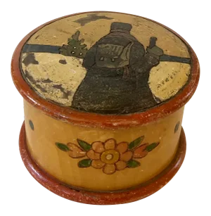 Russian Turned Wood Box