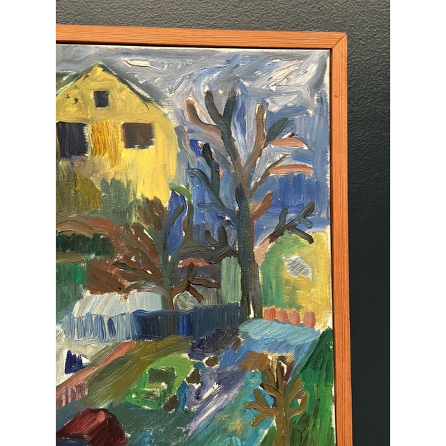 Margareta Strand, Cityscape, 1960s, Oil on Canvas For Sale - Image 13 of 18