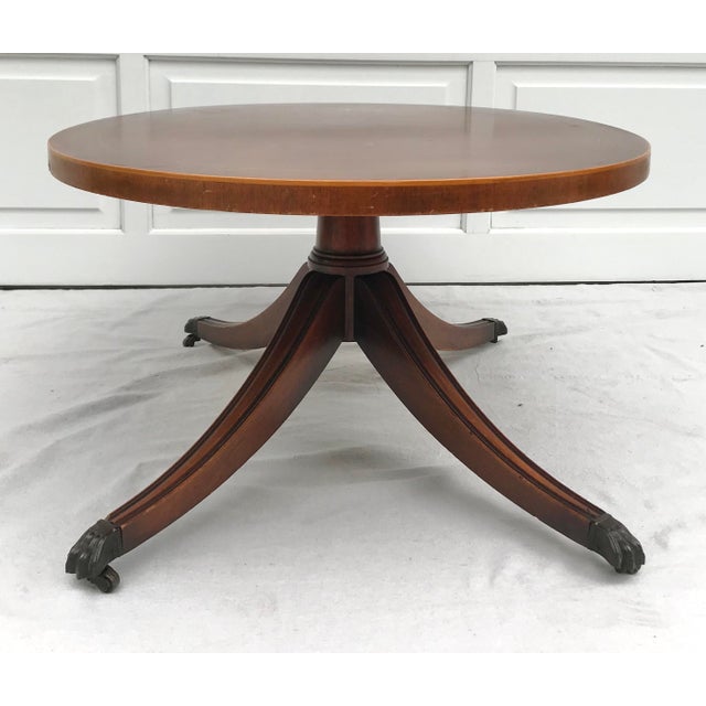 Vintage Weiman Regency Claw Foot Oval Coffee Table Chairish