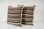 Mid-Century Modern Striped Kilim Pillow Cover - A Pair For Sale - Image 3 of 4