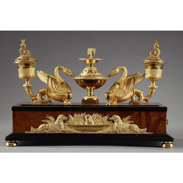 French Empire Inkwell, 1810 For Sale - Image 4 of 18