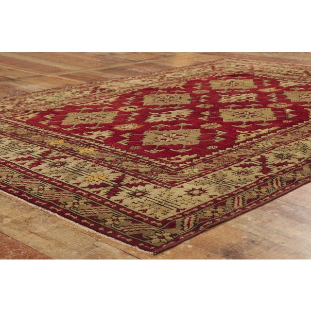 Vintage Turkish Oushak Rug - 5'06 X 8'00 For Sale In Dallas - Image 6 of 9