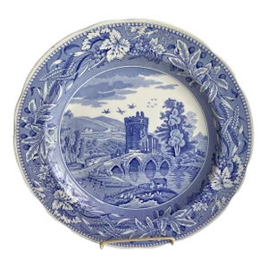 90's the Spode Blue Room Collection "Luciano" Pattern Dinner Plate