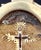 Antique French Vera Cruz Reliquary Crucifix in Brass, 1800s For Sale - Image 3 of 10