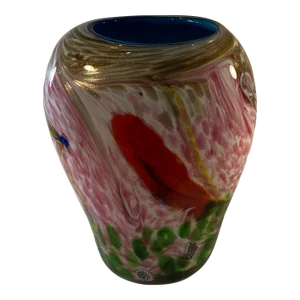 Art Glass Spatter Vase