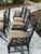 Textile Faux Bamboo Chinese Chippendale Style Dining Chairs – Set of 6 Including 2 Armchairs, 4 Side Chairs, Leopard Upholstery For Sale - Image 7 of 12