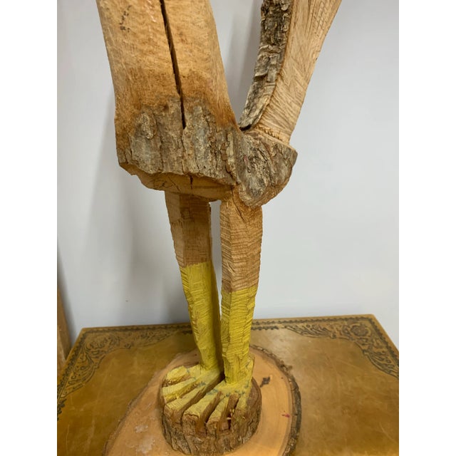 Wood Late 20th Century Natural Tree Limb Rooster #25 For Sale - Image 7 of 8